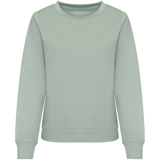 Dusty Green - Front - Awdis Womens-Ladies Sweatshirt