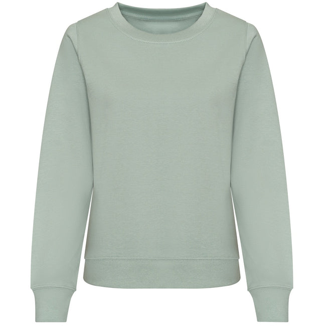 Dusty Green - Front - Awdis Womens-Ladies Sweatshirt