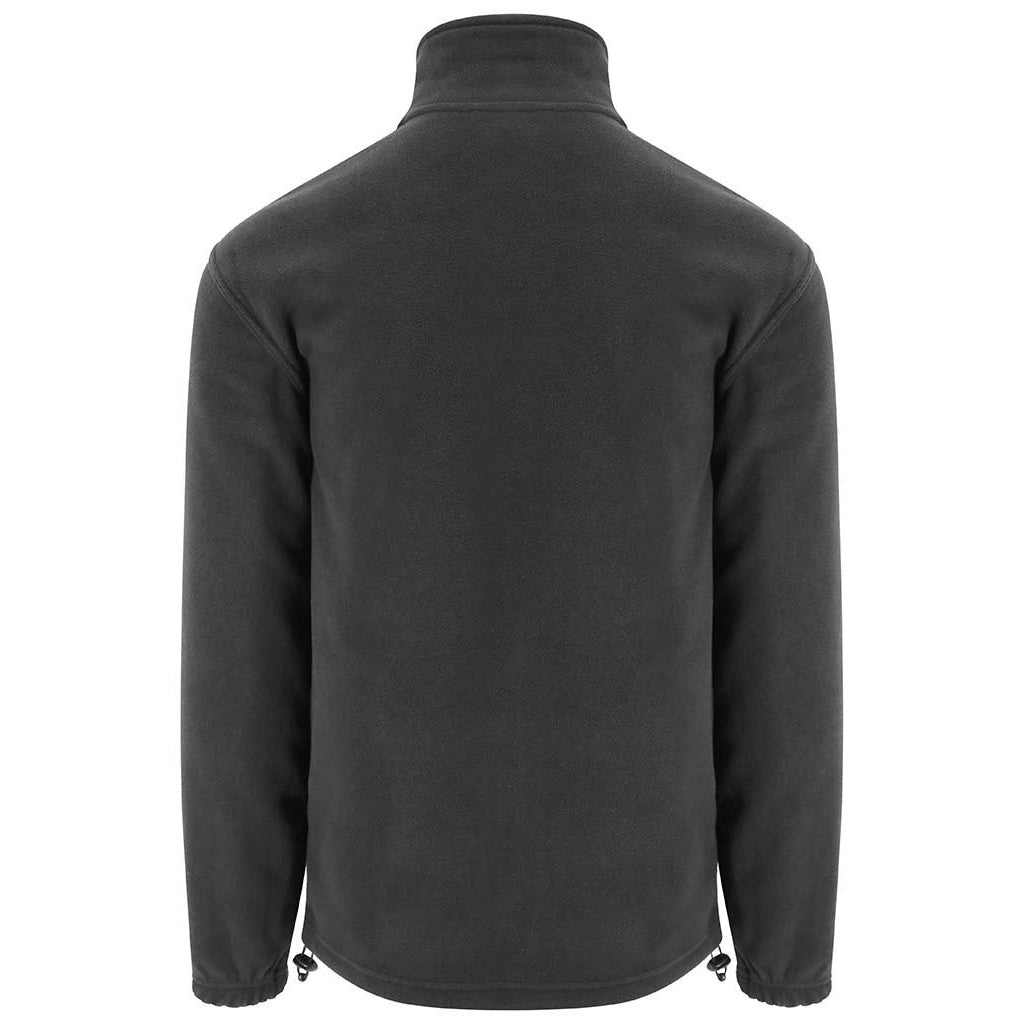 Charcoal - Back - PRO RTX Unisex Adult Fleece Jacket