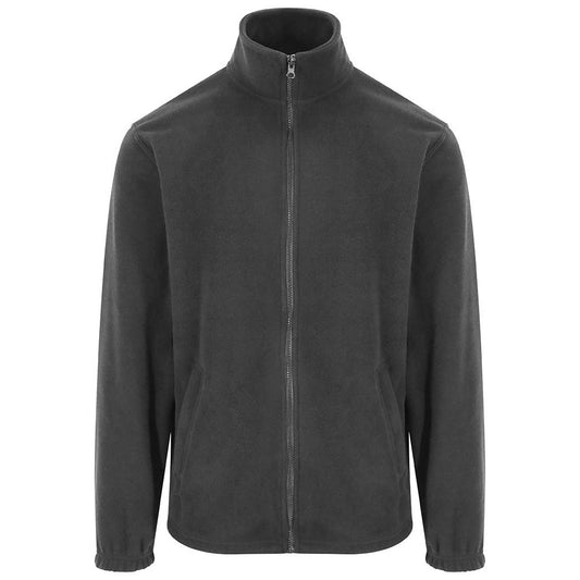 Charcoal - Front - PRO RTX Unisex Adult Fleece Jacket