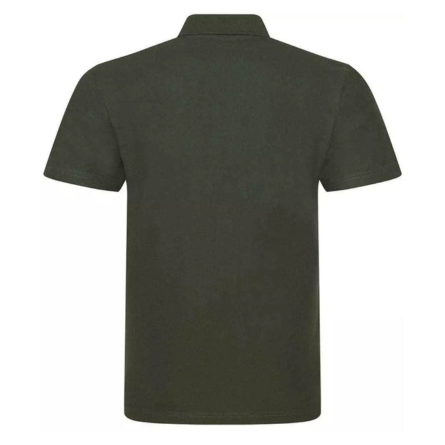 Khaki - Back - PRO RTX Unisex Adult Pique Polo Shirt