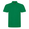 Kelly Green - Front - PRO RTX Unisex Adult Pique Polo Shirt