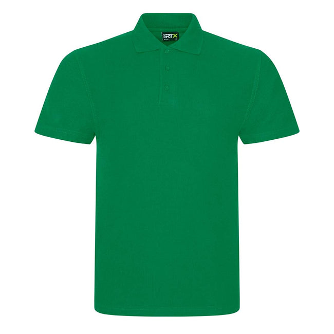 Kelly Green - Front - PRO RTX Unisex Adult Pique Polo Shirt