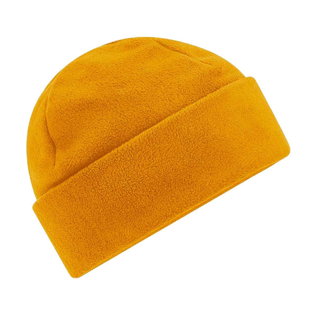 Mustard Yellow - Front - Beechfield Recycled Fleece Beanie