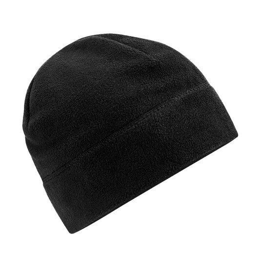 Black - Front - Beechfield Recycled Fleece Beanie