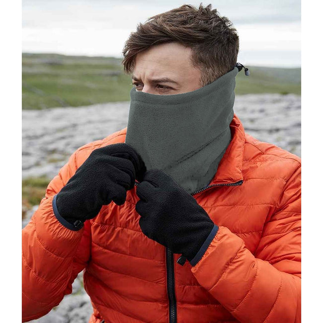 Steel Grey - Back - Beechfield Fleece Recycled Snood