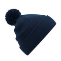 French Navy - Front - Beechfield Childrens-Kids Original Pom Pom Beanie