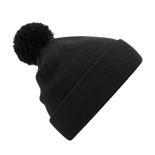 Black - Front - Beechfield Childrens-Kids Original Pom Pom Beanie
