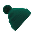 Bottle Green - Front - Beechfield Childrens-Kids Original Pom Pom Beanie