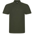 Khaki - Front - PRO RTX Mens Pro Piqué Polo Shirt