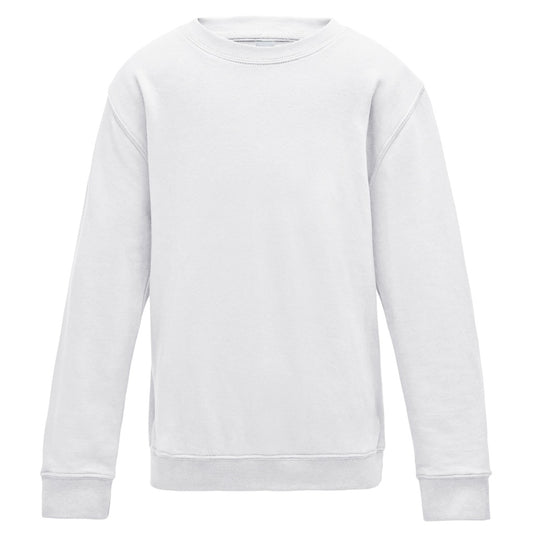Arctic White - Front - Awdis Childrens-Kids Sweatshirt