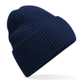 Oxford Navy - Front - Beechfield Cuffed Recycled Oversized Beanie