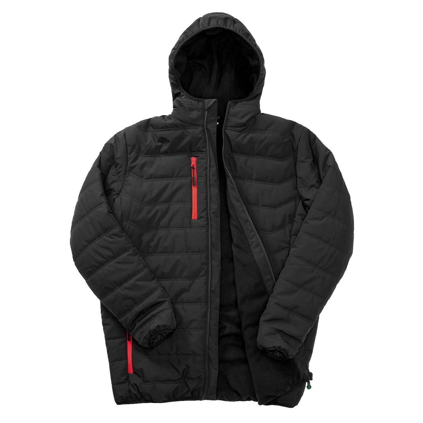 Black-Red - Lifestyle - Result Genuine Recycled Mens Compass Padded Jacket