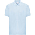 Sky Blue - Front - Awdis Adults Unisex Academy Pique Polo Shirt