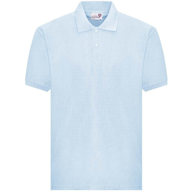 Sky Blue - Front - Awdis Adults Unisex Academy Pique Polo Shirt