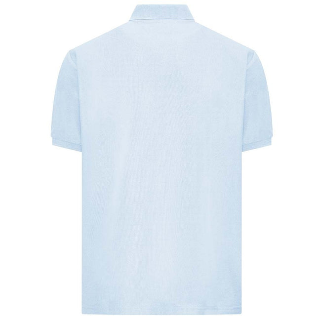 Sky Blue - Side - Awdis Adults Unisex Academy Pique Polo Shirt