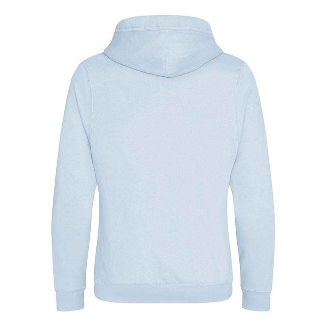 Sky Blue - Back - Awdis Unisex Adult Crossover Collar Hoodie