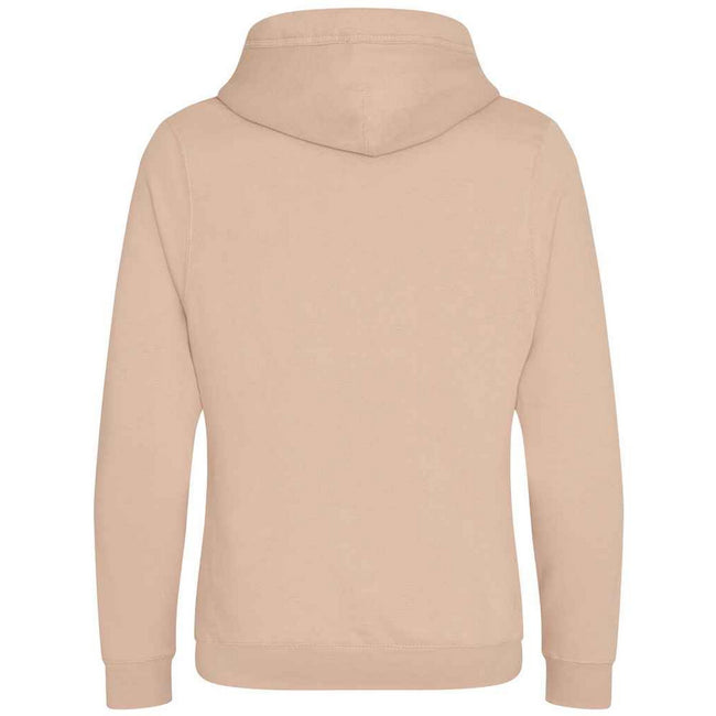 Nude - Front - Awdis Unisex Adult Crossover Collar Hoodie