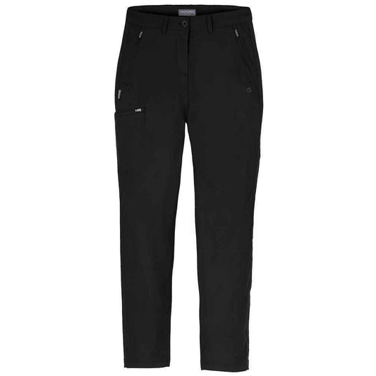 Black - Front - Craghoppers Womens-Ladies Expert Kiwi Pro Stretch Hiking Trousers