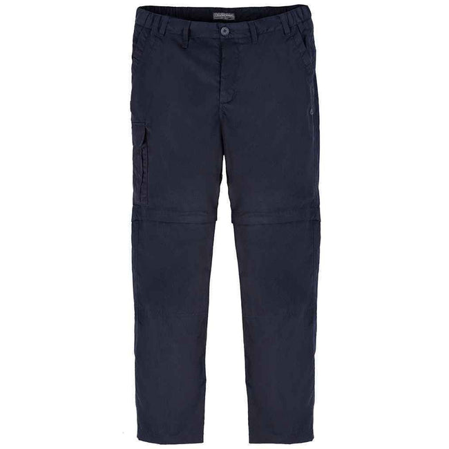 Dark Navy - Front - Craghoppers Mens Expert Kiwi Convertible Cargo Trousers