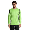 Apple Green-Black - Back - SOLS Mens Azteca Long Sleeve Goalkeeper - Football Shirt