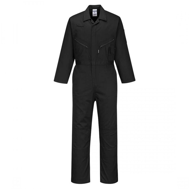 Black - Front - Portwest Unisex Adult Overalls