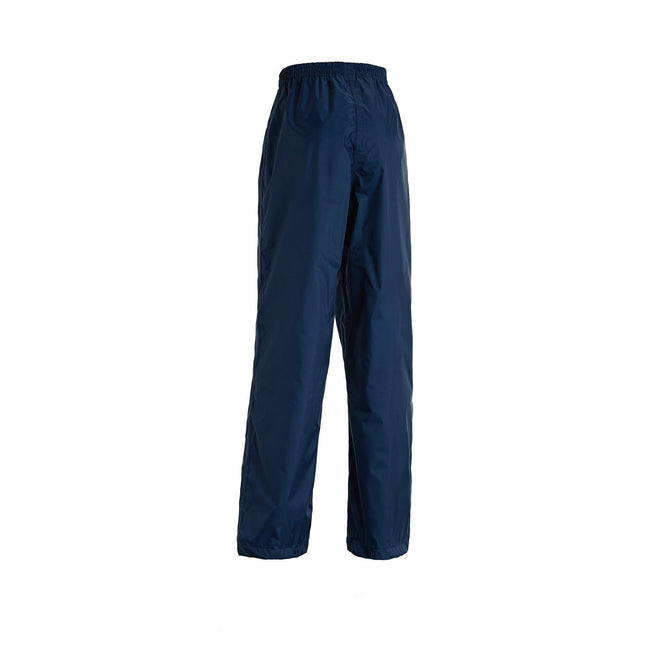 Navy - Side - Regatta Childrens-Kids Packaway Over Trousers