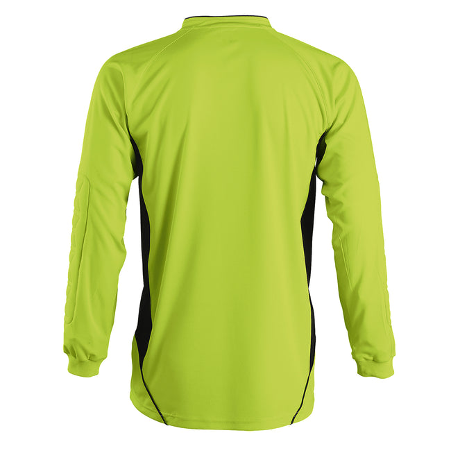 Apple Green-Black - Back - SOLS Childrens-Kids Azteca Long Sleeve Football - Goalkeeper Shirt