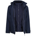 Navy - Close up - Regatta Mens Erasmus 4 In 1 Soft Shell Jacket