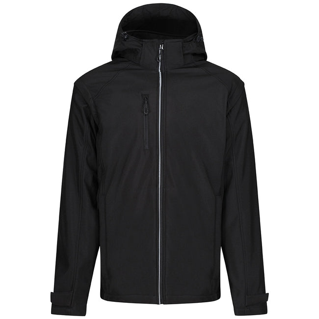 Black - Front - Regatta Mens Erasmus 4 In 1 Soft Shell Jacket