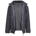 Seal Grey - Close up - Regatta Mens Erasmus 4 In 1 Soft Shell Jacket