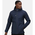 Navy - Back - Regatta Mens Erasmus 4 In 1 Soft Shell Jacket