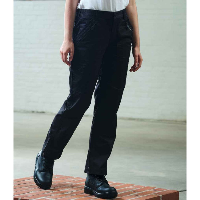 Black - Back - Regatta Womens-Ladies Pro Action Trousers