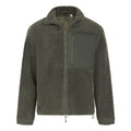 Dark Olive - Front - Front Row Unisex Adult Sherpa Recycled Fleece Jacket