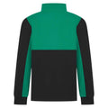 Black-Emerald - Back - Finden & Hales Childrens-Kids Quarter Zip Fleece Top