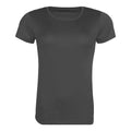 Charcoal - Front - Awdis Womens-Ladies Cool Recycled T-Shirt
