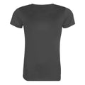 Charcoal - Back - Awdis Womens-Ladies Cool Recycled T-Shirt