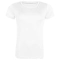 Arctic White - Front - Awdis Womens-Ladies Cool Recycled T-Shirt