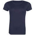 French Navy - Front - Awdis Womens-Ladies Cool Recycled T-Shirt