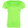 Electric Green - Front - Awdis Womens-Ladies Cool Recycled T-Shirt