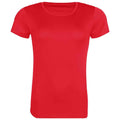 Fire Red - Front - Awdis Womens-Ladies Cool Recycled T-Shirt