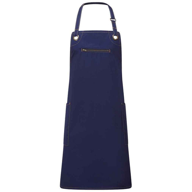 Navy-Camel - Front - Premier Barley Recycled Full Apron