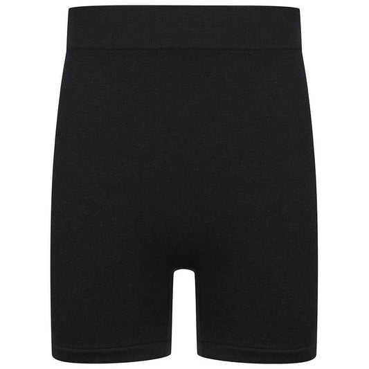 Black - Front - Tombo Childrens-Kids Seamless Cycling Shorts