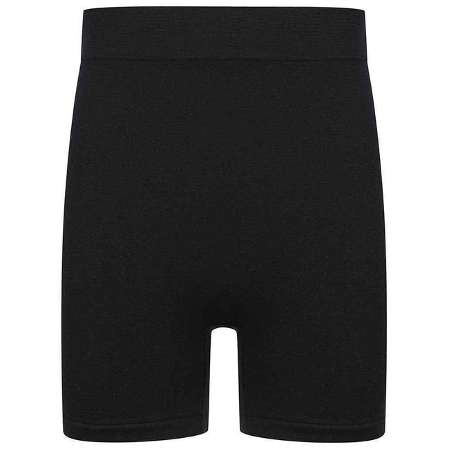 Black - Front - Tombo Childrens-Kids Seamless Cycling Shorts