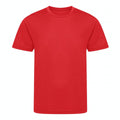 Fire Red - Front - Awdis Childrens-Kids Cool Recycled T-Shirt