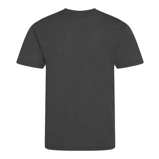 Charcoal - Back - Awdis Childrens-Kids Cool Recycled T-Shirt