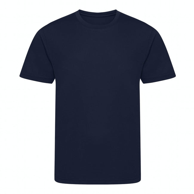 French Navy - Front - Awdis Childrens-Kids Cool Recycled T-Shirt