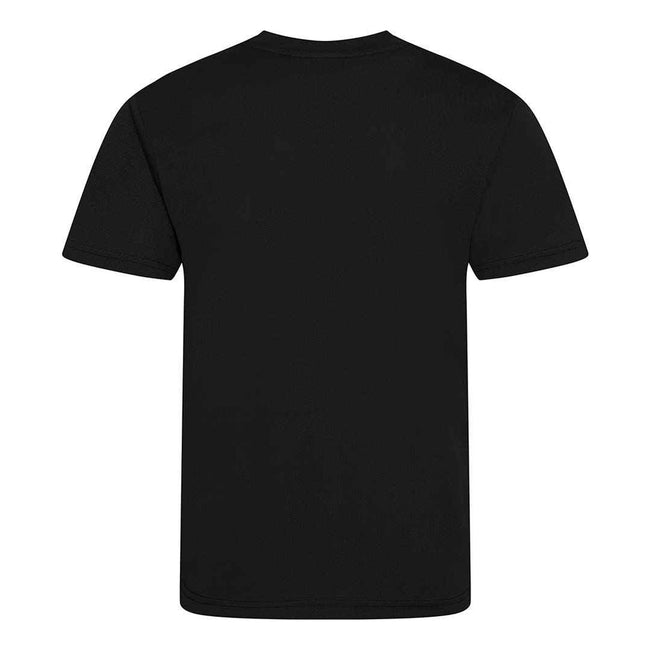 Jet Black - Back - Awdis Childrens-Kids Cool Recycled T-Shirt