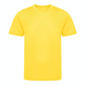 Sun Yellow - Front - Awdis Childrens-Kids Cool Recycled T-Shirt