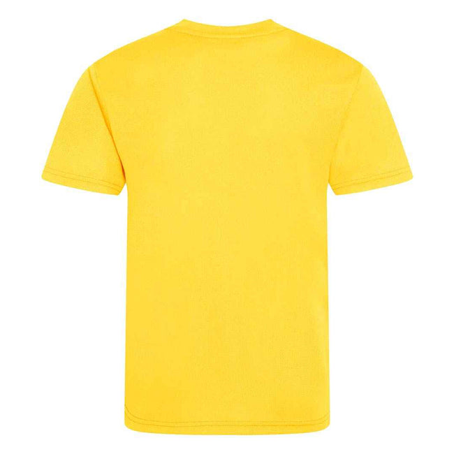 Sun Yellow - Back - Awdis Childrens-Kids Cool Recycled T-Shirt